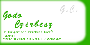 godo czirbesz business card